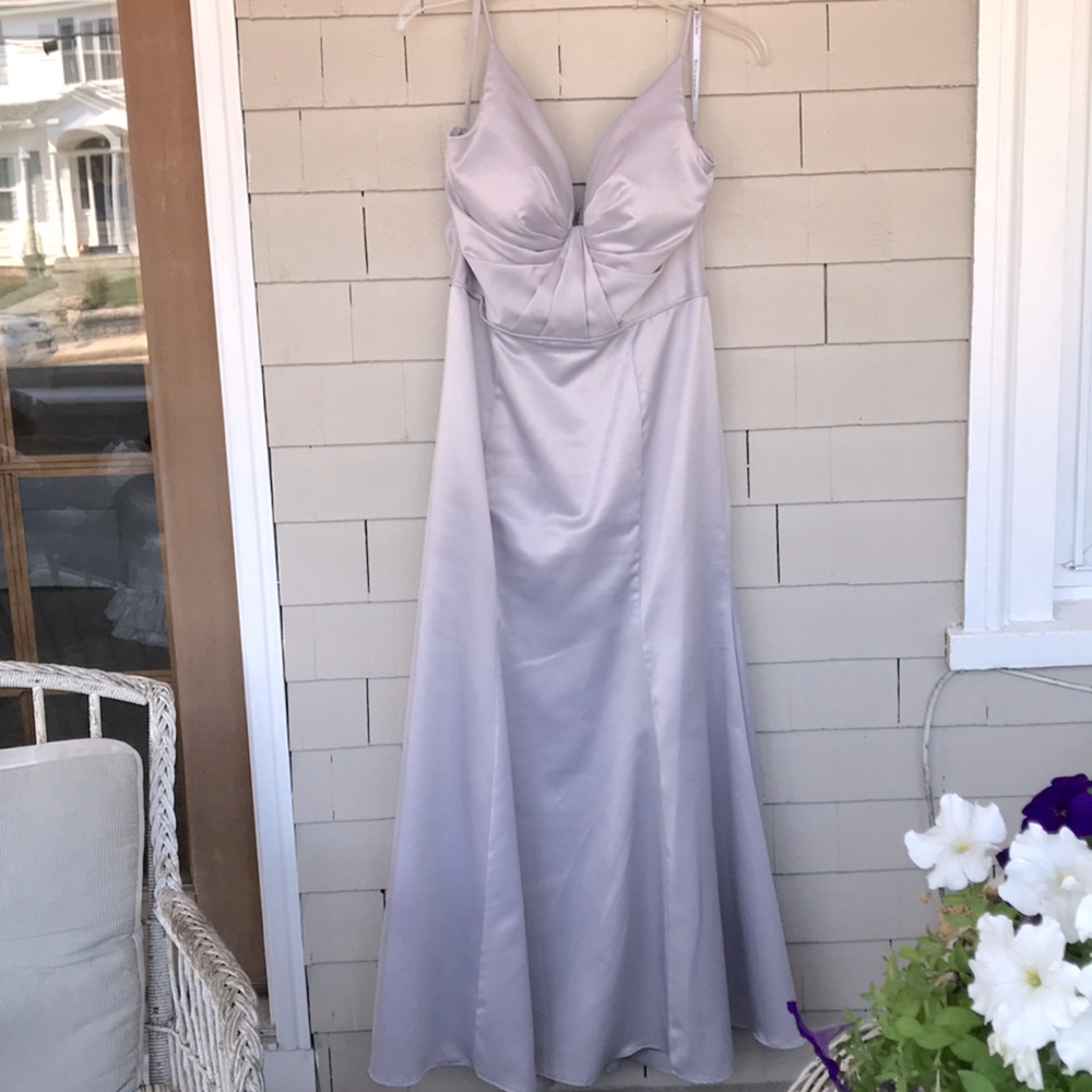 Morilee dress style #21569 in silver size 18